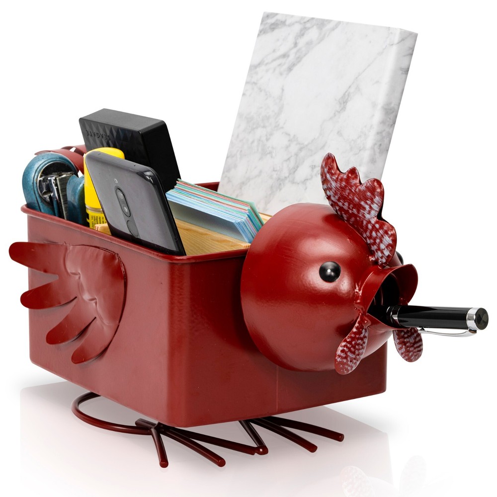 Made Easy Kit Desk Organizer, with Module Compartments (Red Rooster)