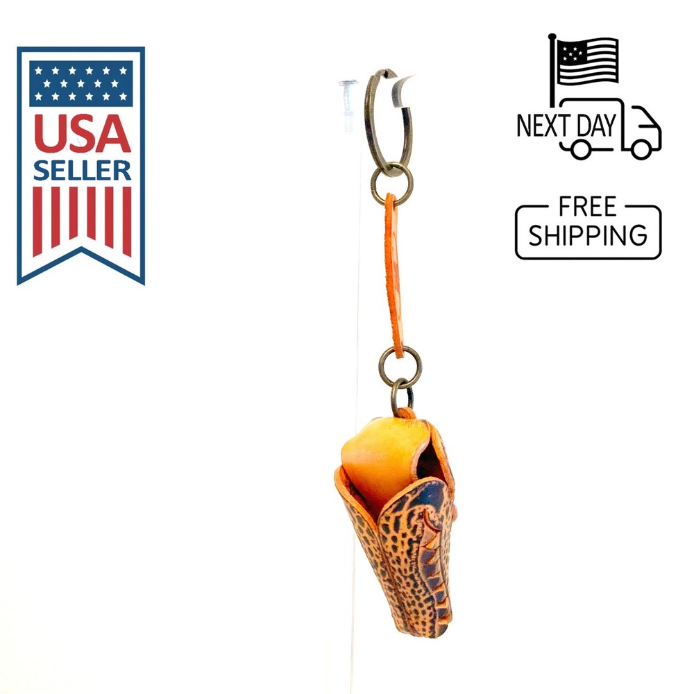 Crocodile Handmade Leather Keyring