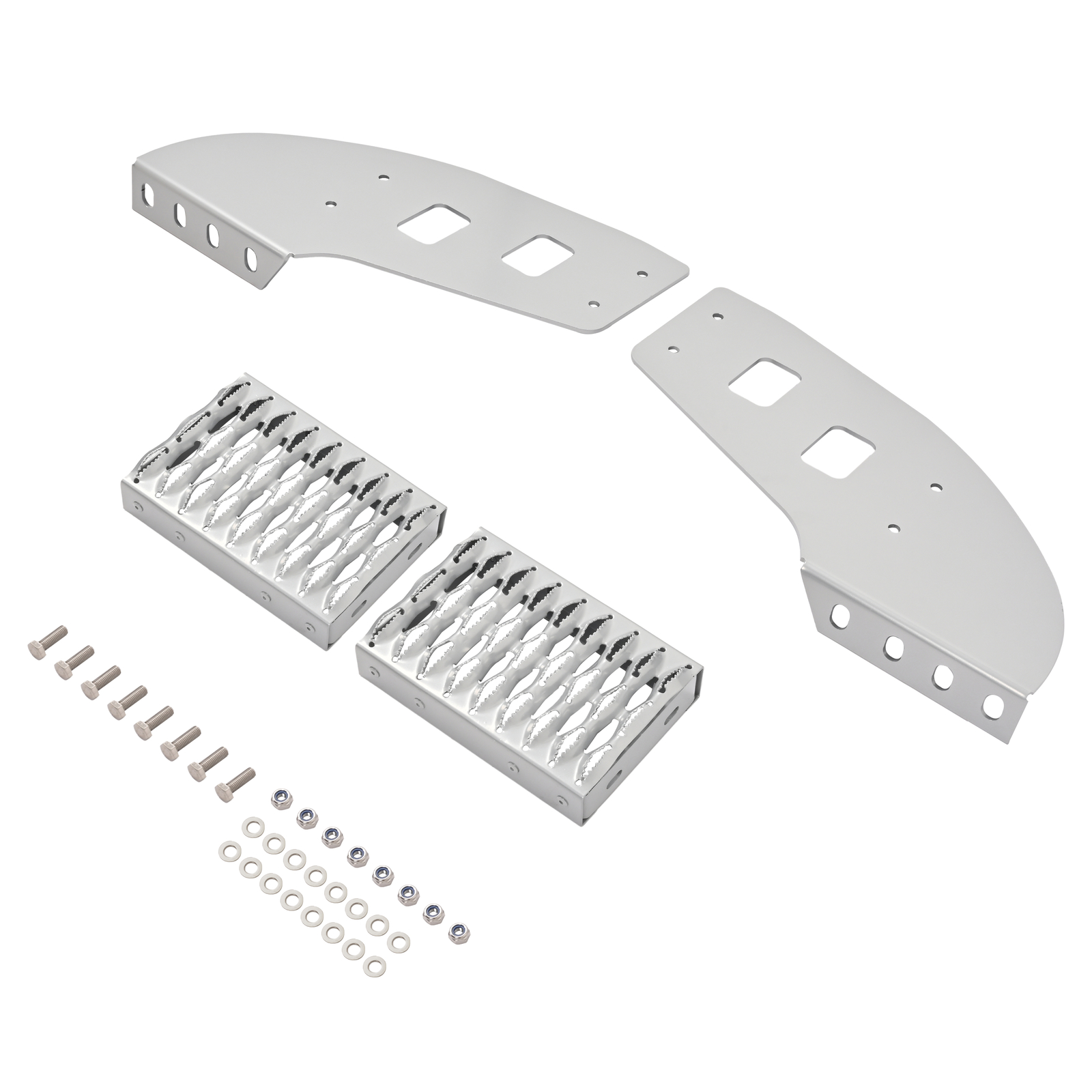 10'' Truck Frame Step Mounted Side Step For Peterbilt Frame Semi Truck Aluminium