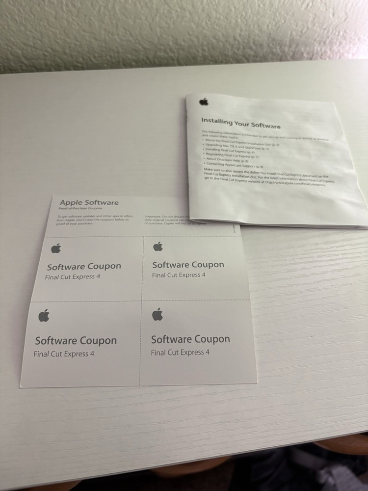 Apple Final Cut Express 4 HD Video Editing Software CIB