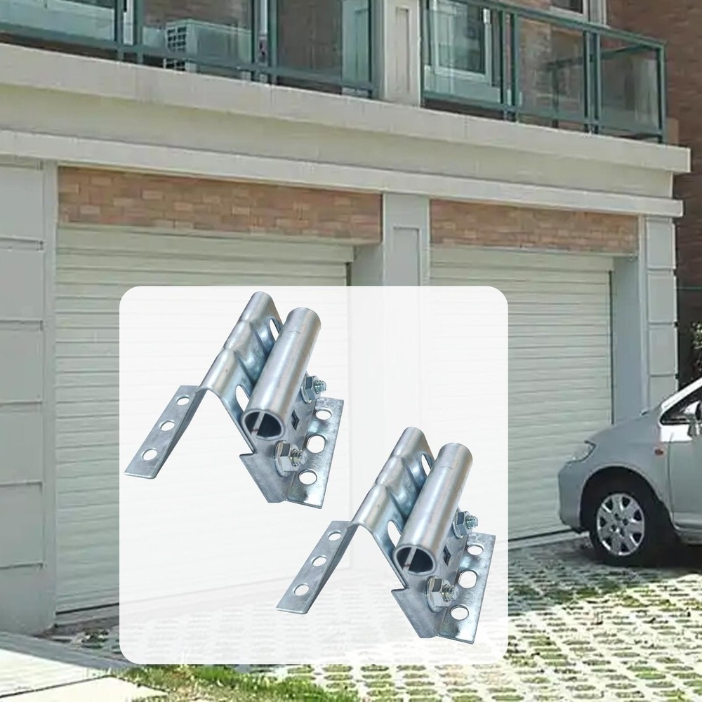 2Pcs Top Bracket Adjustable for Industrial Lifting Doors Galvanized Hardware
