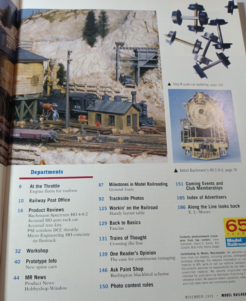 Model Railroader Magazine (November, 1999)
