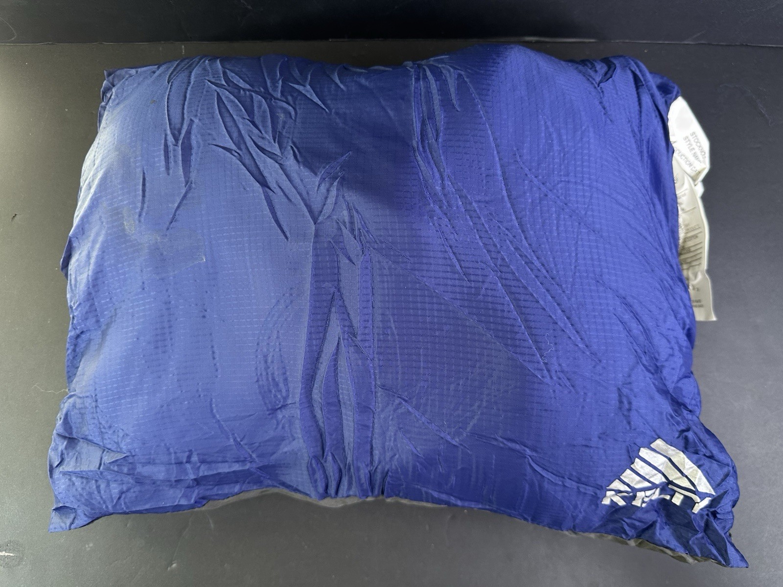 Lot of 2 Kelty Camp Pillows With Stuff Sacks Blue Green