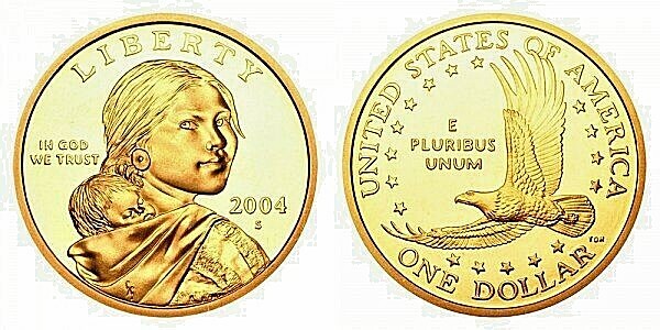 2004  S PROOF Sacagawea Dollar From Proof Sets FREE SHIPIPING