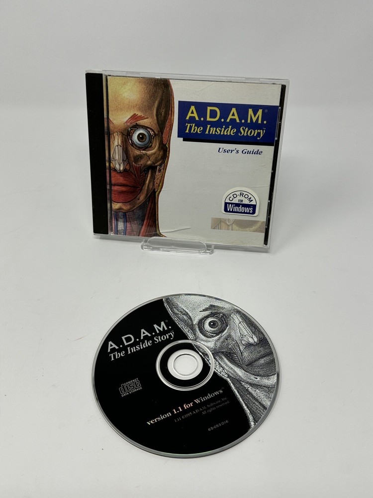 A.D.A.M. The Inside Story (PC/Apple Mac, 1995) Windows Adam CPU Game Software