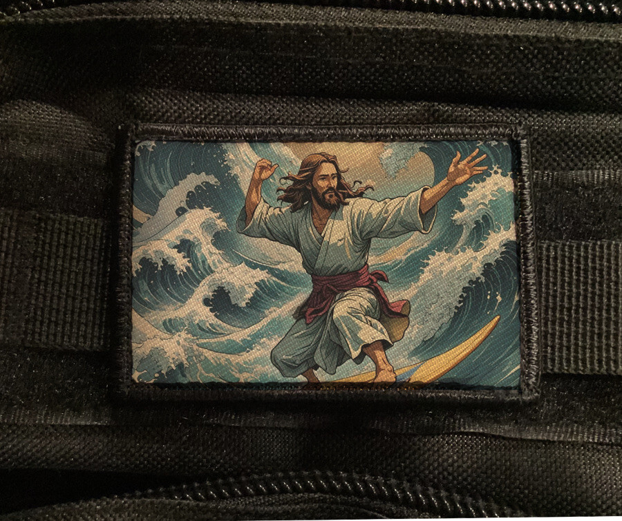 Surfing Jesus Morale Patch Kanagawa Wave Tactical Hook [sub]