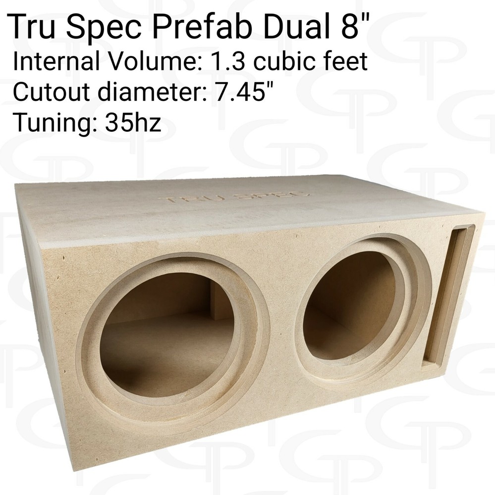 TRU SPEC Prefab Dual 8" Ported Subwoofer Enclosure Sub Box