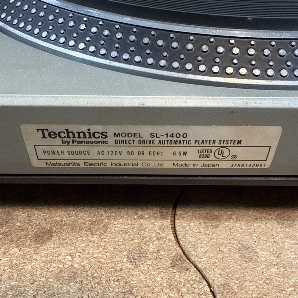 technics sl 1400 turntable Direct Drive Automatic Silver Vinyl Record Player