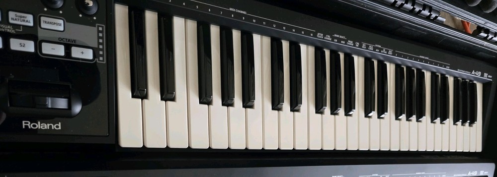 Roland A49BK 49 Key USB MIDI Controller - Black
