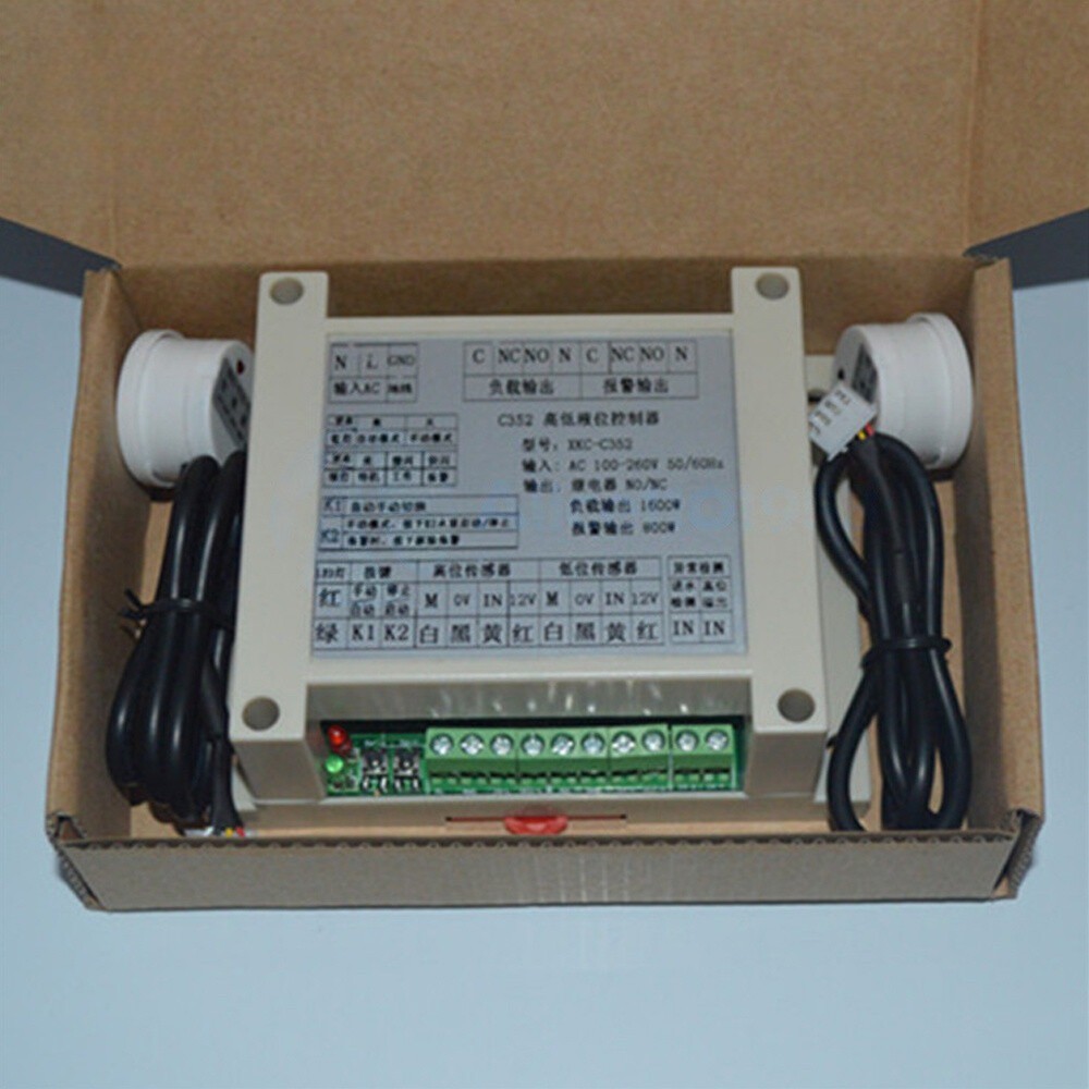 XKC-C352-2P Automatic High and Low Liquid Level Sensor Controller Non-Contact