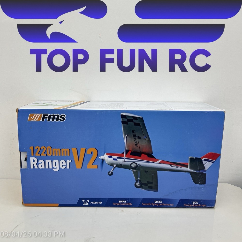 FMS RANGER 1220MM V2 RTF AIRPLANE RTF RED (SCRATCH & DENT)