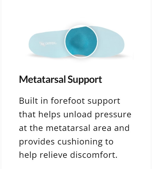 Aetrex Men’s L405 Compete Orthotics – Athletic Metatarsal Support Insoles