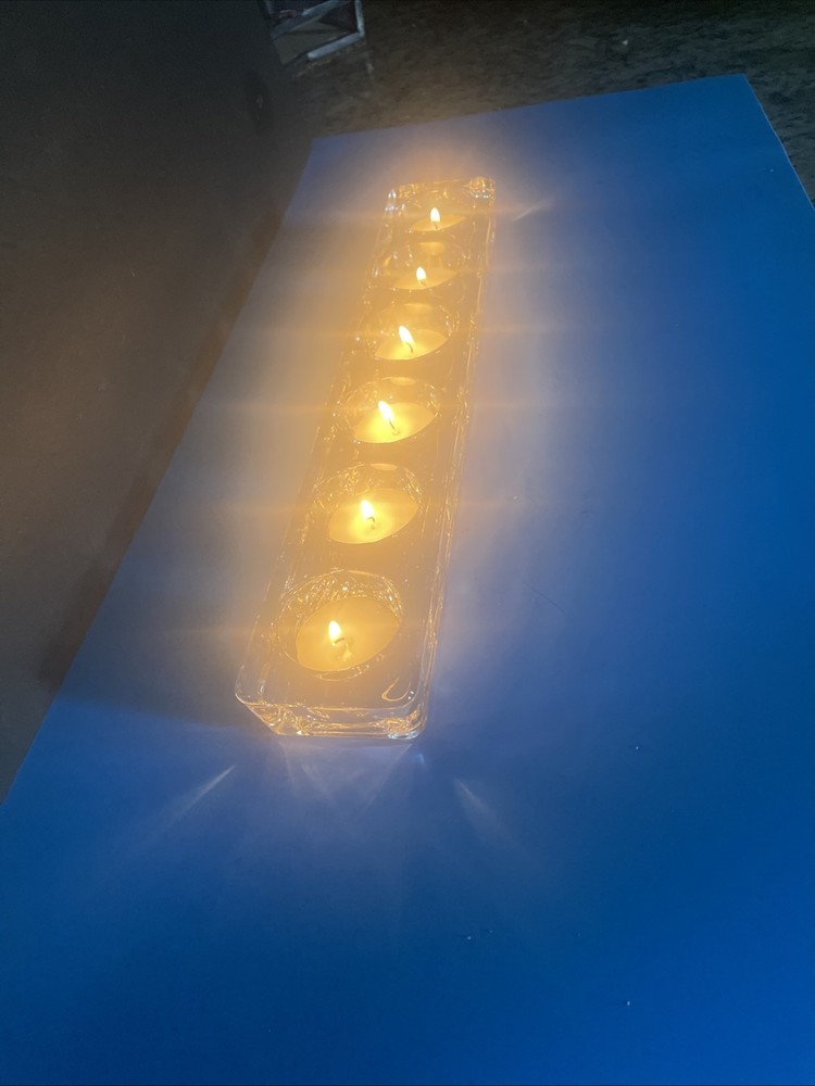 Crystal Glass Rectangular Tealight Bar( T-31)( T-35?)