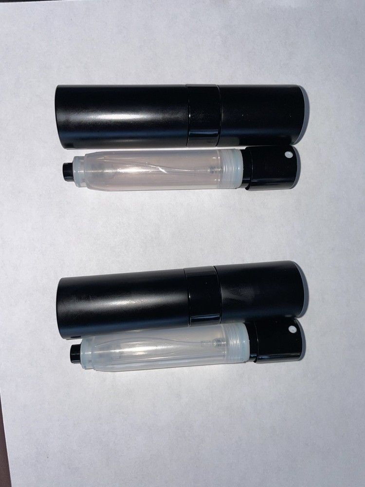 2pc 9ml Mini Refillable Travel Portable Perfume Atomizer Bottom Fill Spray Pump