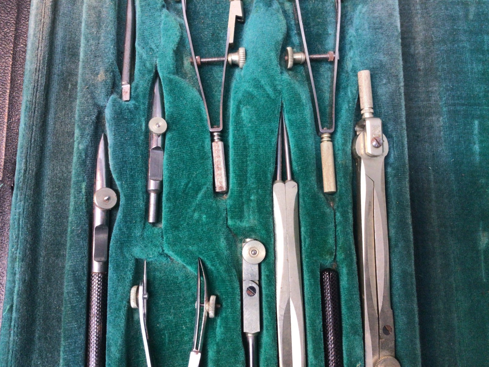 Complete 1920's Eichmuller & Co S-II Technical Drafting Set w/Orig. Case