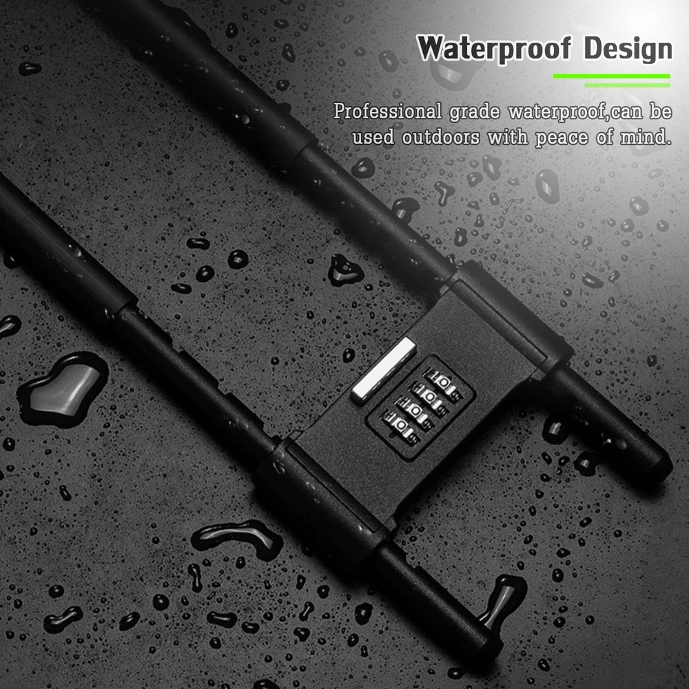 4 Digit Combination Padlock,® Heavy Duty Anti Theft U-Shape Security Code Loc...