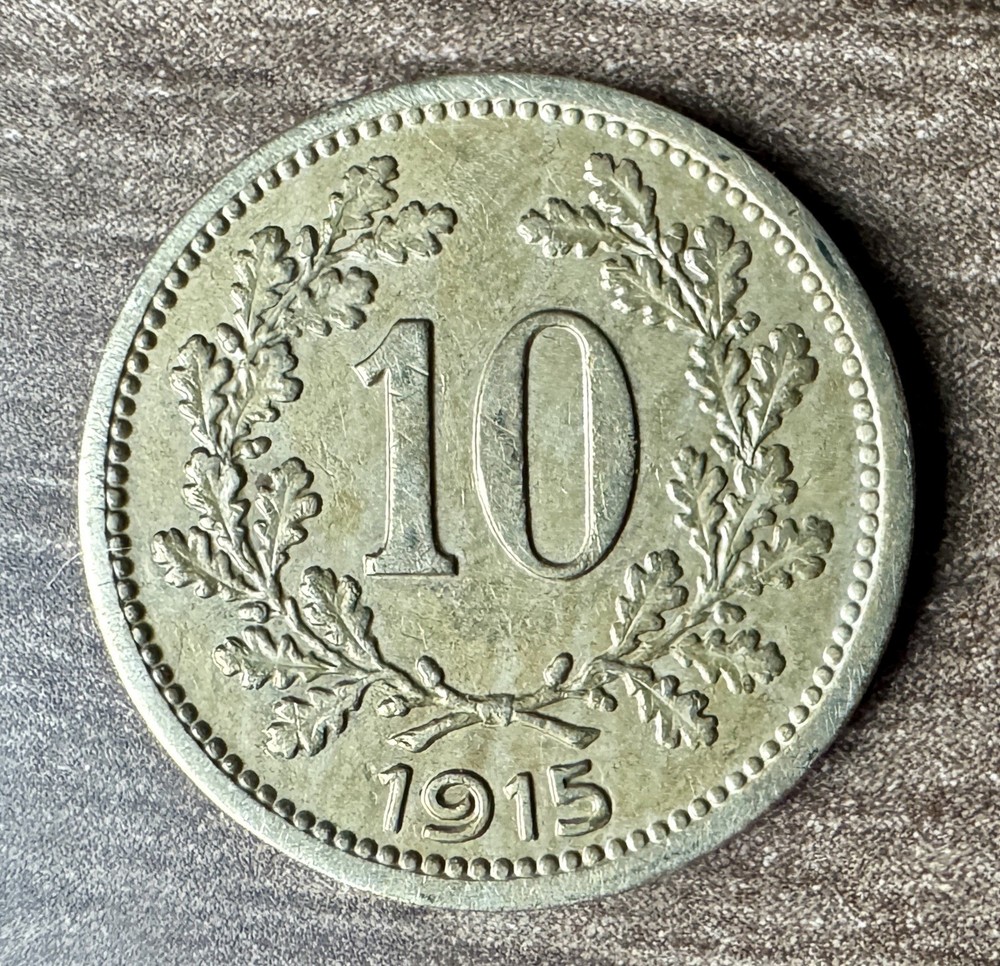 1915 AUSTRIA 10 HELLER