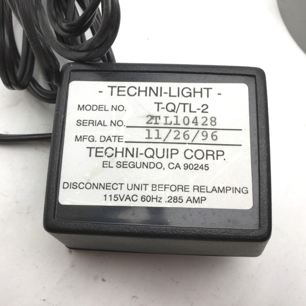 Techni-Quip T-Q/TL-2 Techni Light 2 Microscope Ring Illuminator, 115VAC, Grey