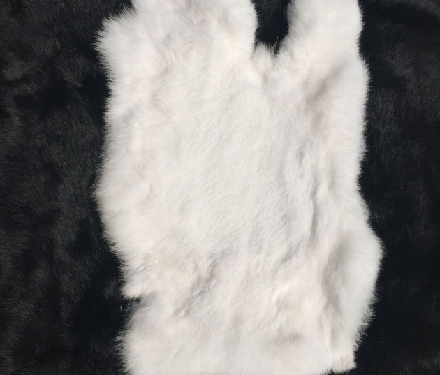 Real Rabbit Fur Real Fur Carpet Rug Throw Leather Pelt Cosy Suitable Craf 8-14''