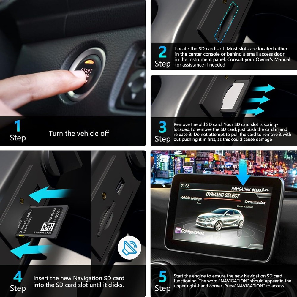 Latest Version Navigation SD Card Version 14.0 (MAP 14.0) Fit For Mercedes