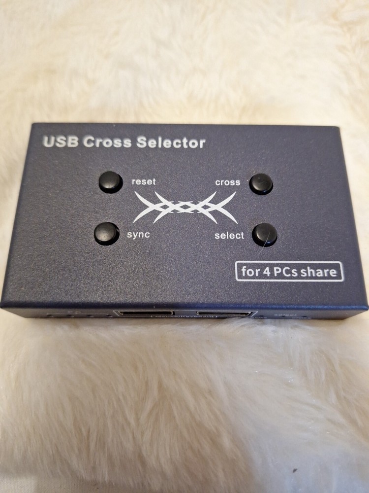 USB Selector KVM Switch for 2 Computers Sharing 4 USB Devices Peripheral