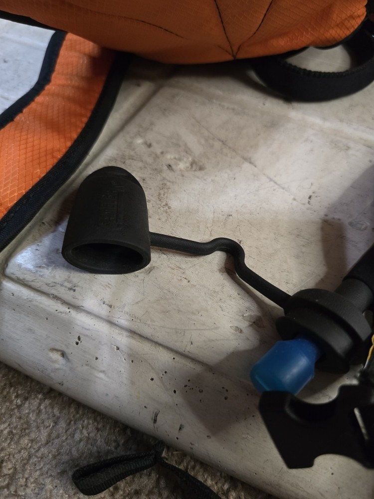 Camelback Snobowl Hydration Backpack w/ Bladder Gray Black Orange 1.5L/50oz