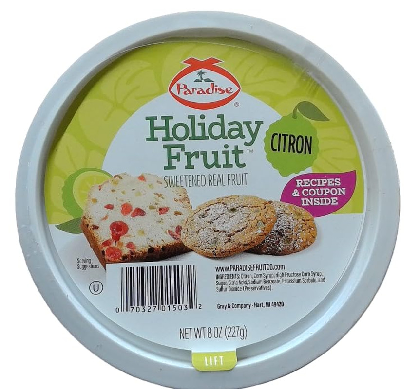 Diced Citron, 8 Ounce