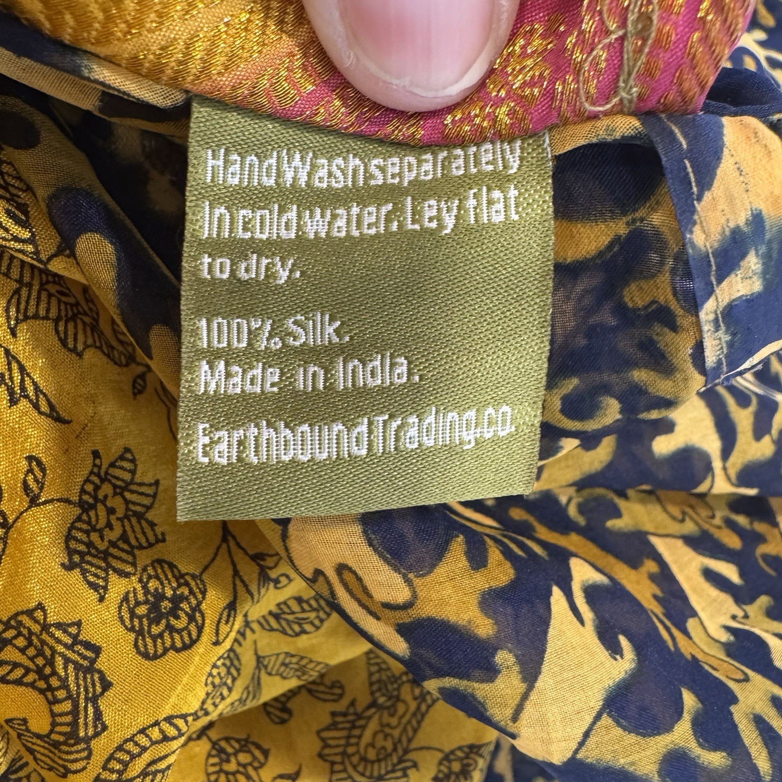 Y2K Urban Nomad Festival True Wrap Maxi Skirt 100% Silk Hippie Boho Gypsie Flowy