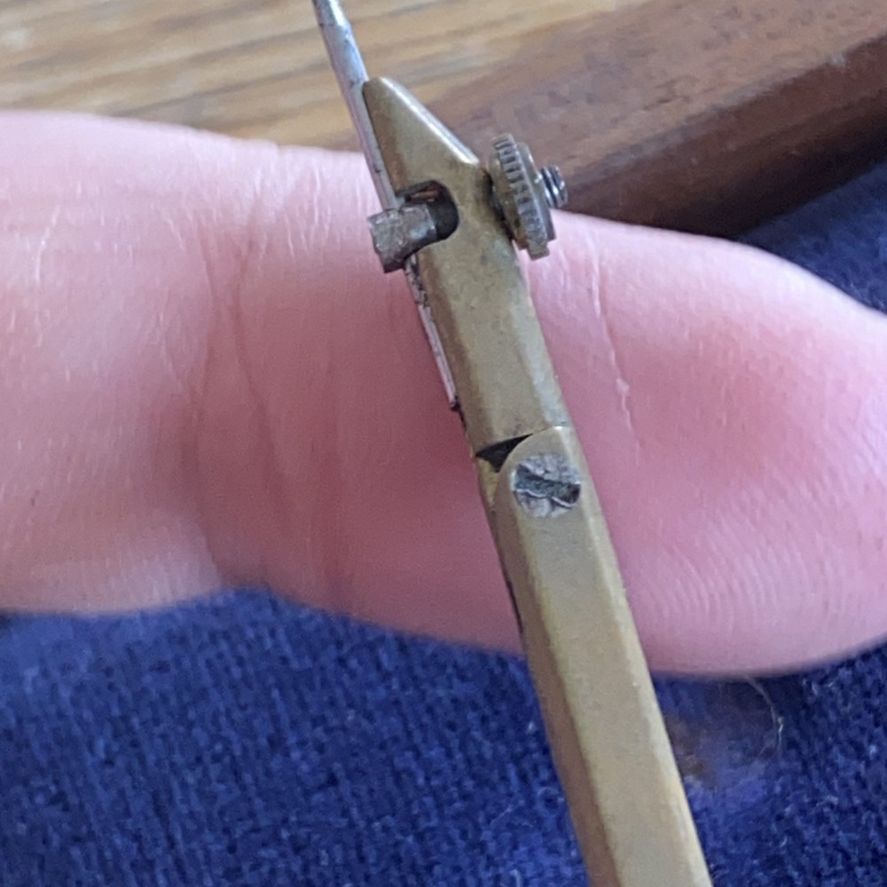 Antique Old Brass Drawing Compass