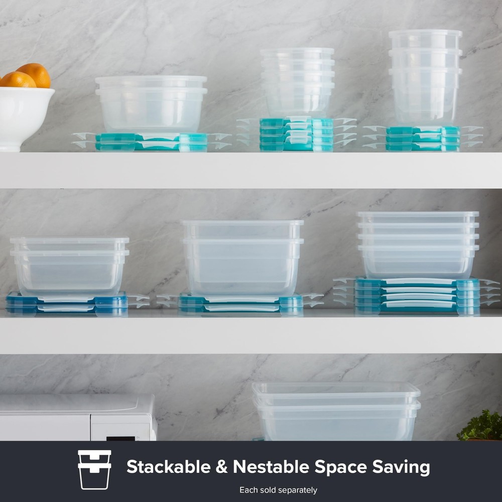 Snapware Plastic Total Solution 16-Pc Food Storage 8 Pack, multi-color