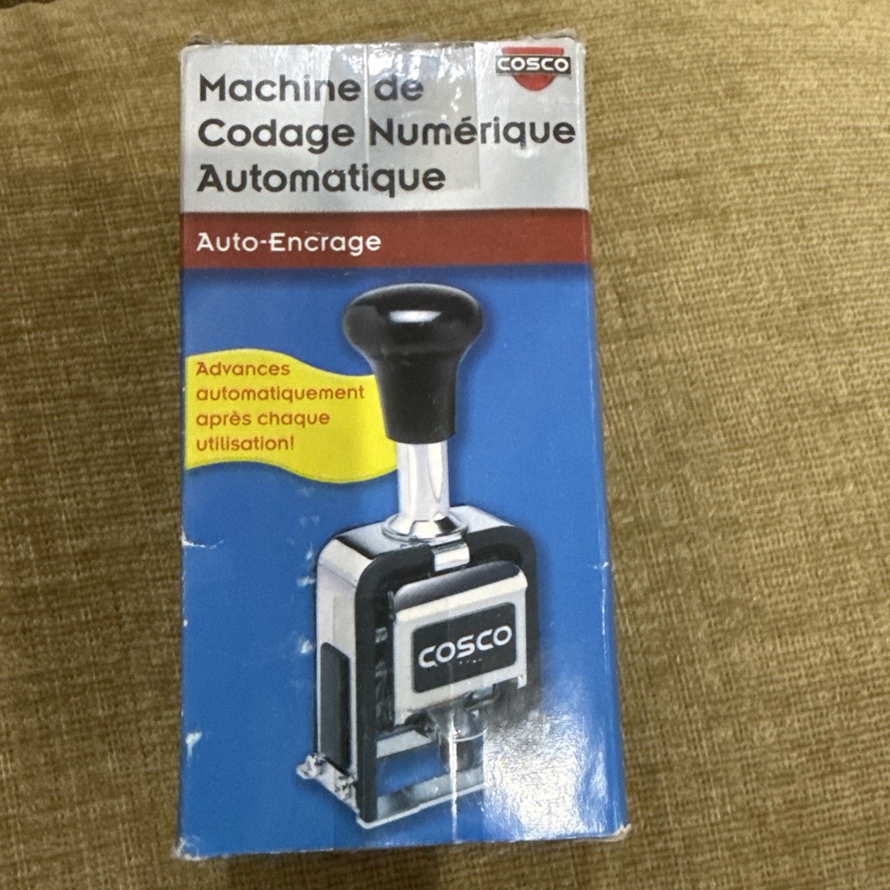 Cosco Automatic Numbering Machine Self-Inking Stamper