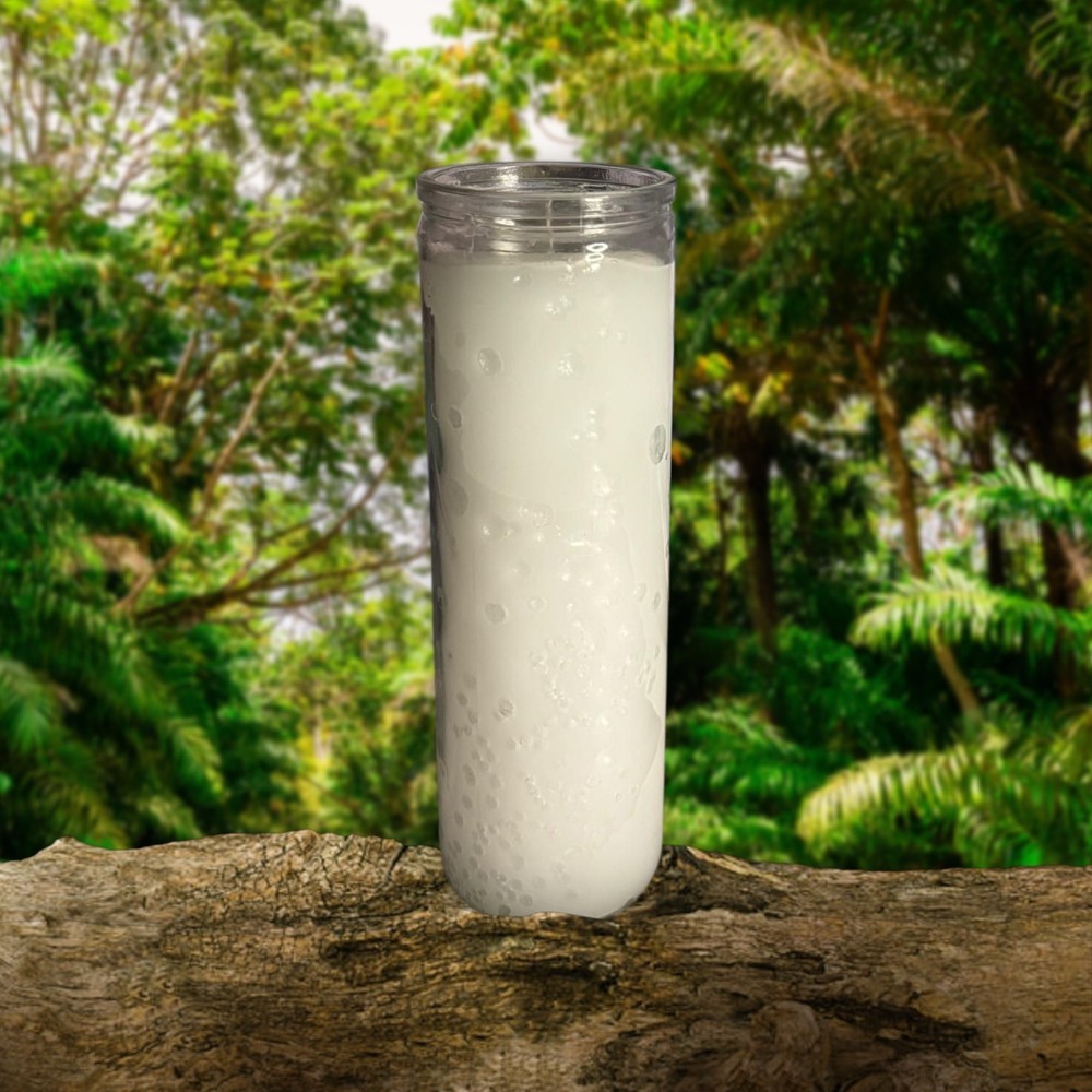 7 Day Plain Candle White
