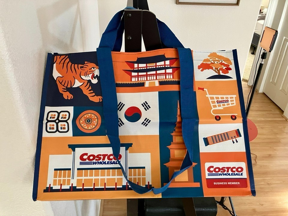 Costco Korea Reusable Large Shopping Bag - Brand New