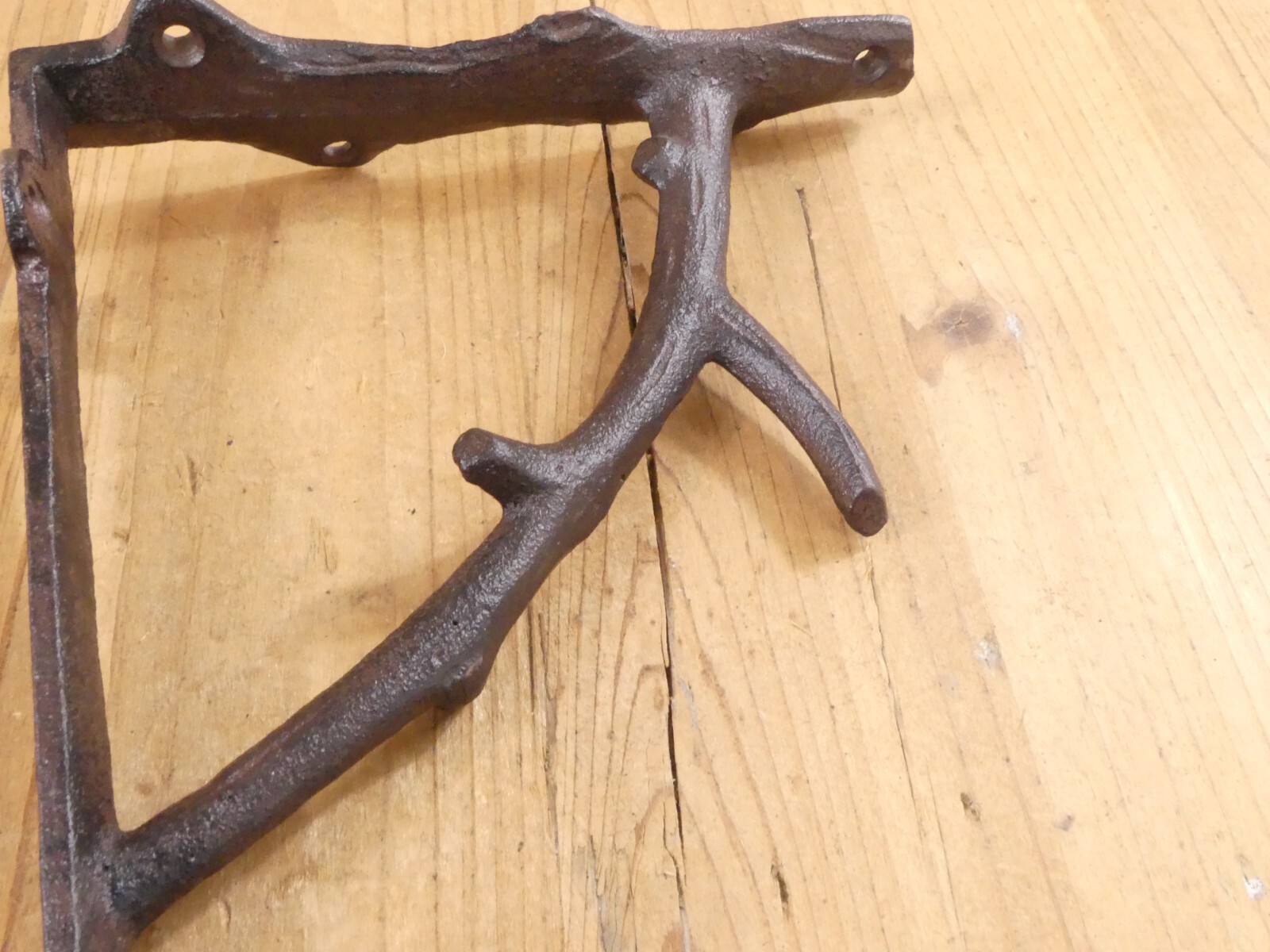 6 Cast Iron Tree Branch Shelf Wall Brace Rustic Wood Bracket 6 3/4" Corbel