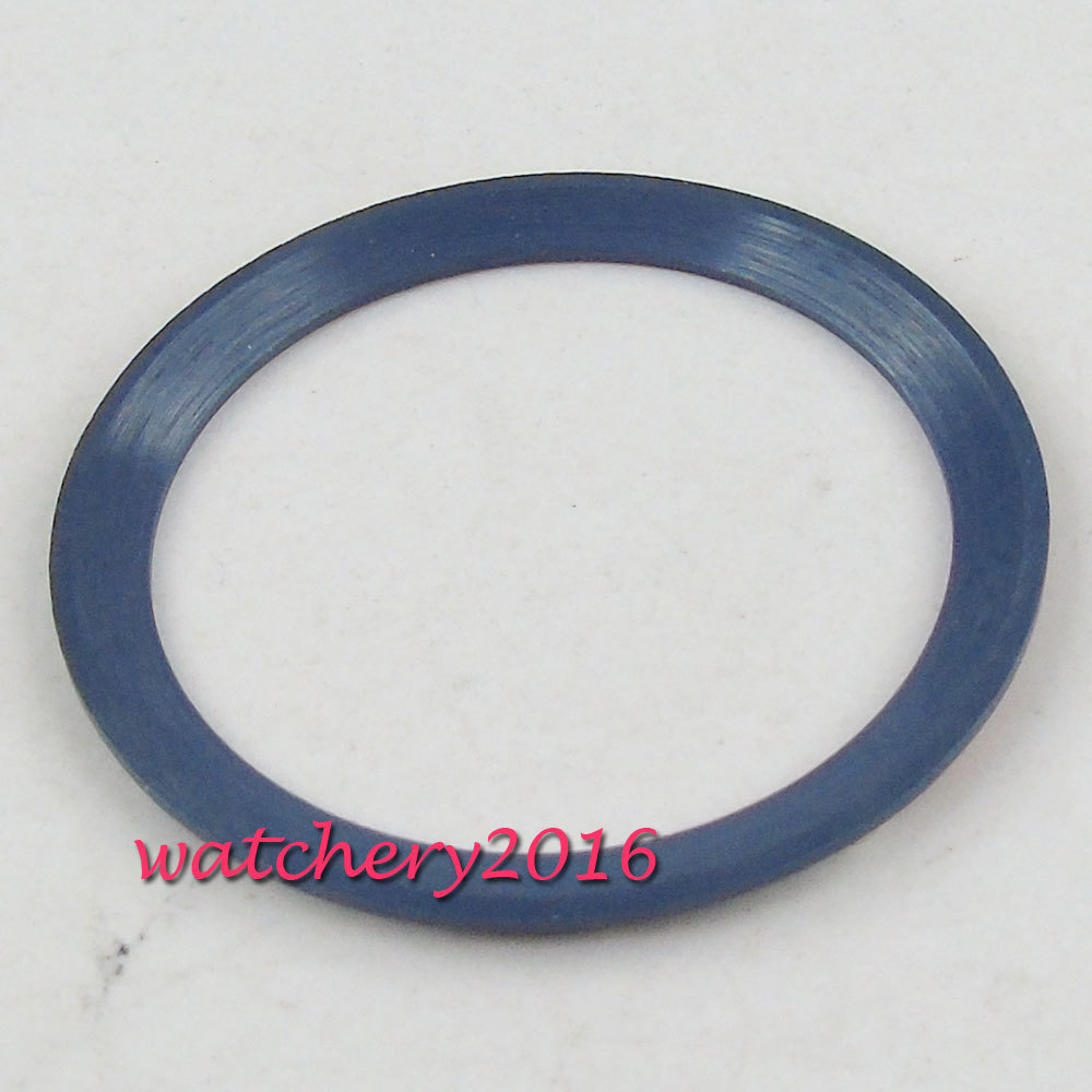 38mm Rotating Blue & orange ceramic bezel insert for Automatic men's Watch Bezel