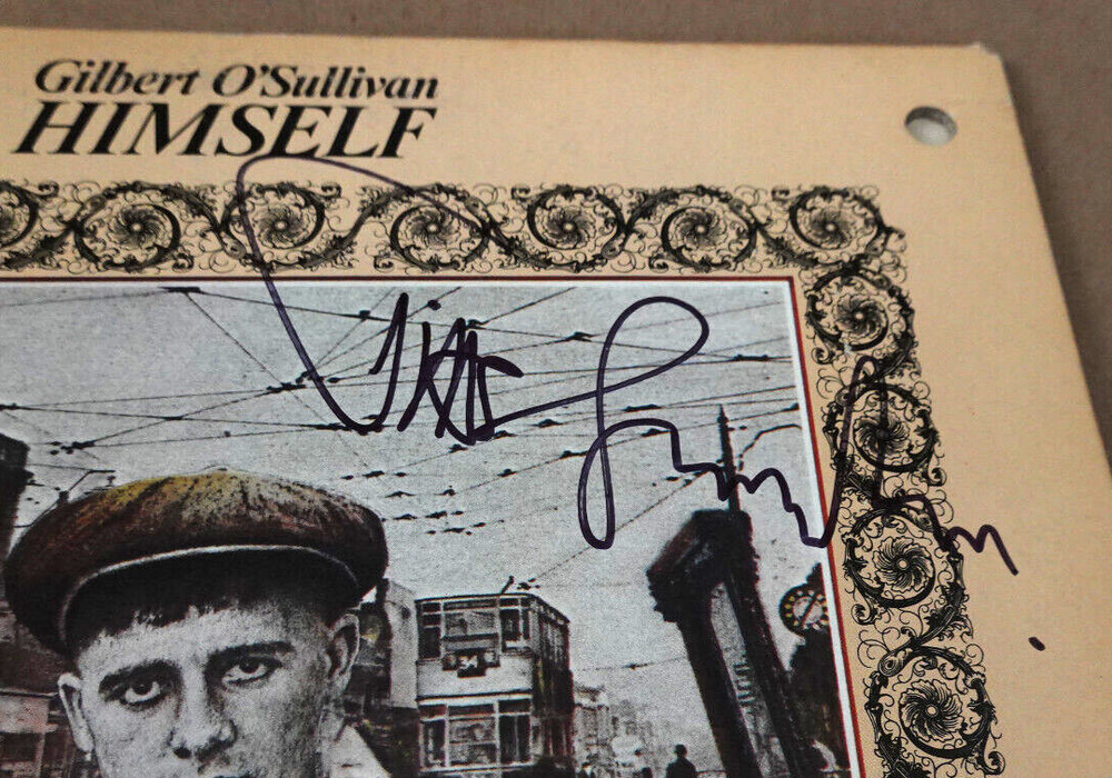 Gilbert O'Sullivan - Signed Himself Album cover with JSA Cert