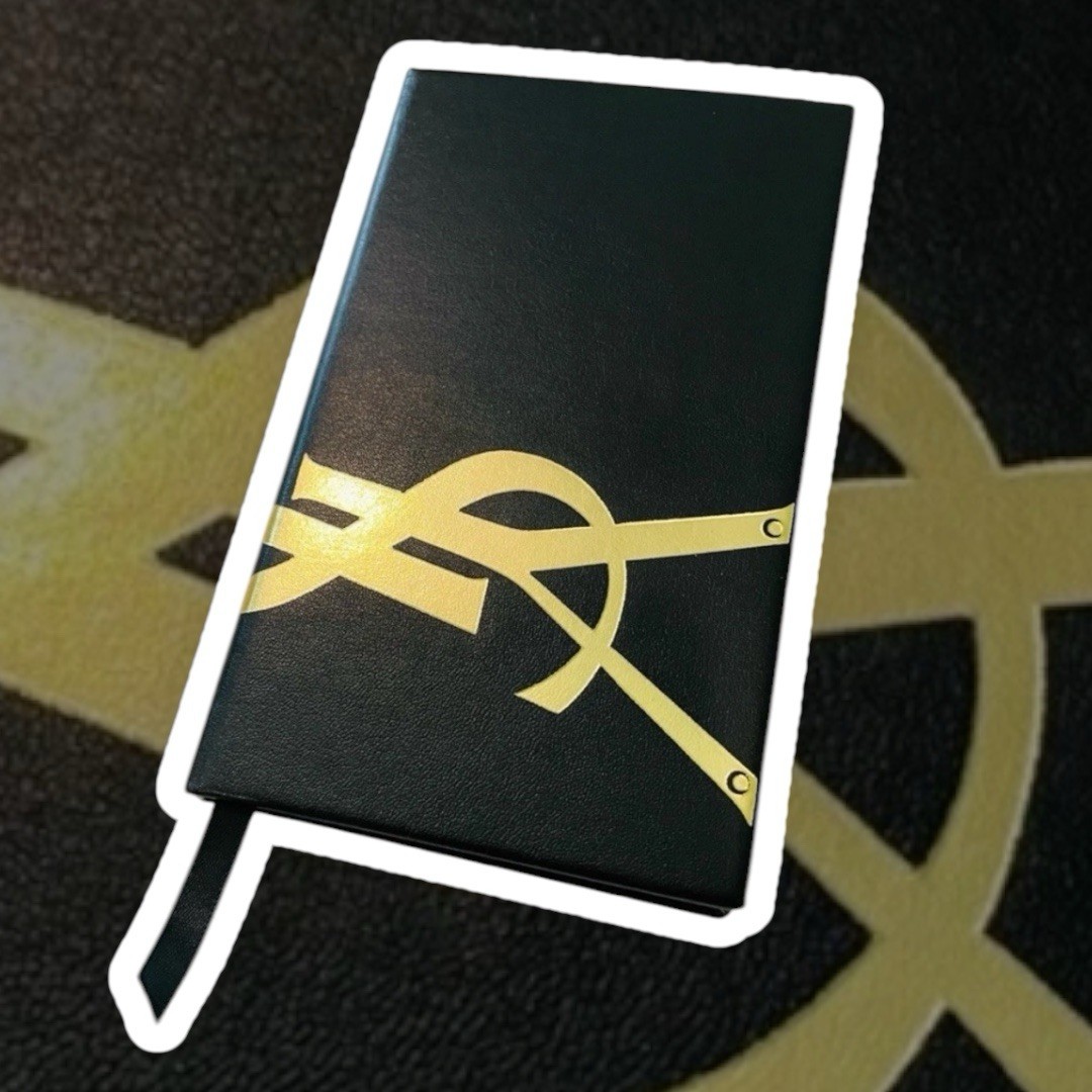 Brand New YSL Beaute Notebook BLACK/GOLD Mini Pocket Size Blank Page Novelty GWP