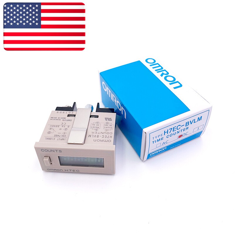 New 1Pcs OMRON H7EC-BVLM DC5-30V Counter Totalizer