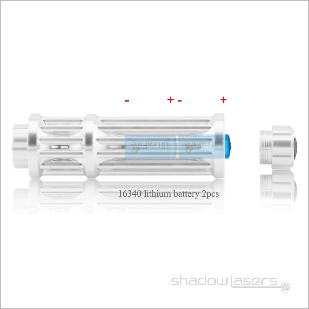 LMX3BM Adjustable Focus Blue Laser Pointer 450nm Visible Beam Light Charger+Case