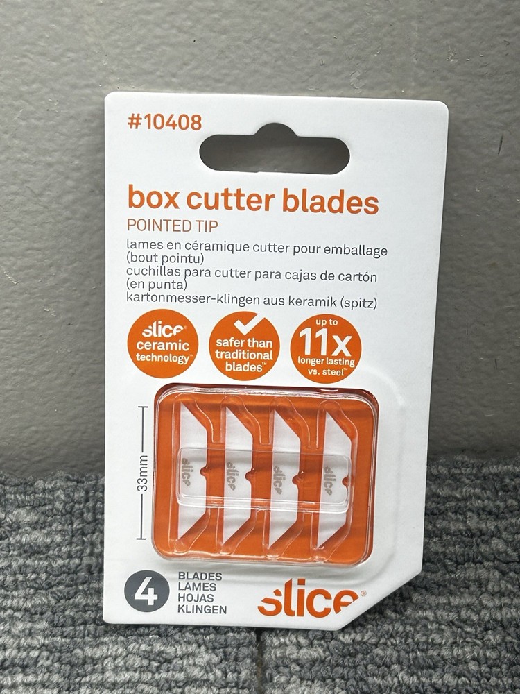 10408 Slice Replacement Blade - Pointed Tip,  Ceramic - 1 pack (4 blades) - New!