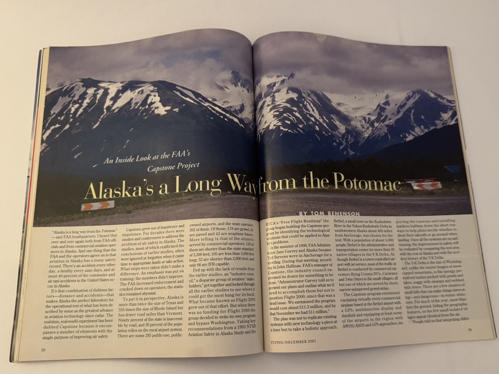 Flying Magazine December 2001 - Original