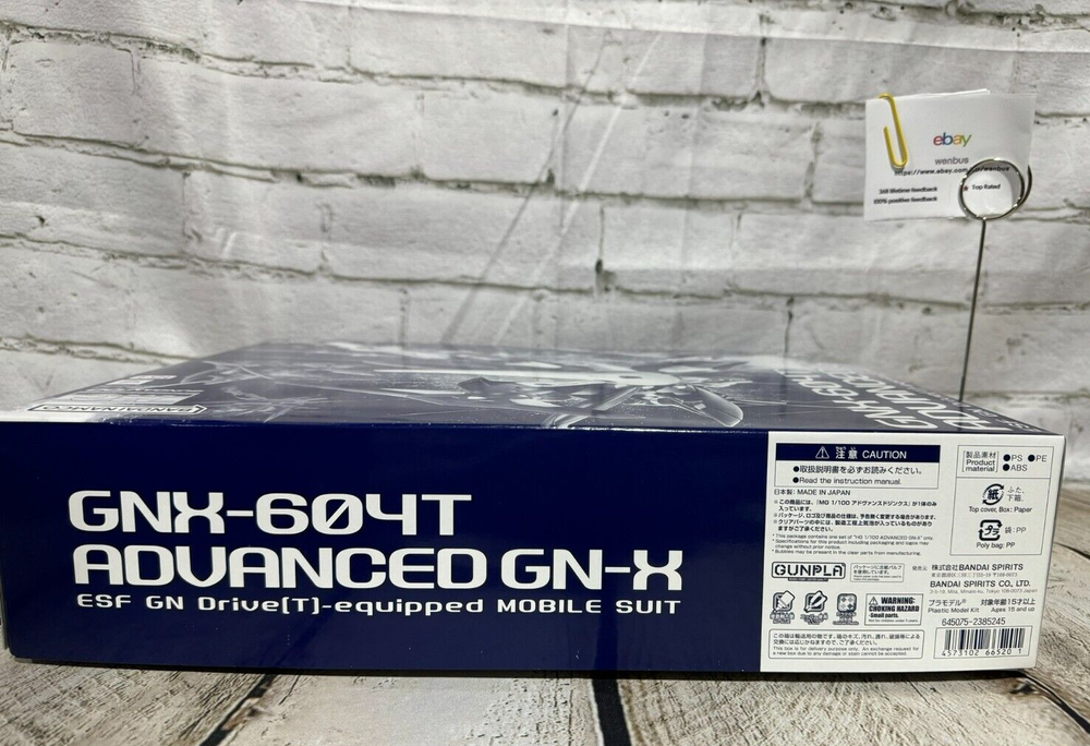 MG 1/100 Advanced GN-X Plastic Model Kit BANDAI Premium