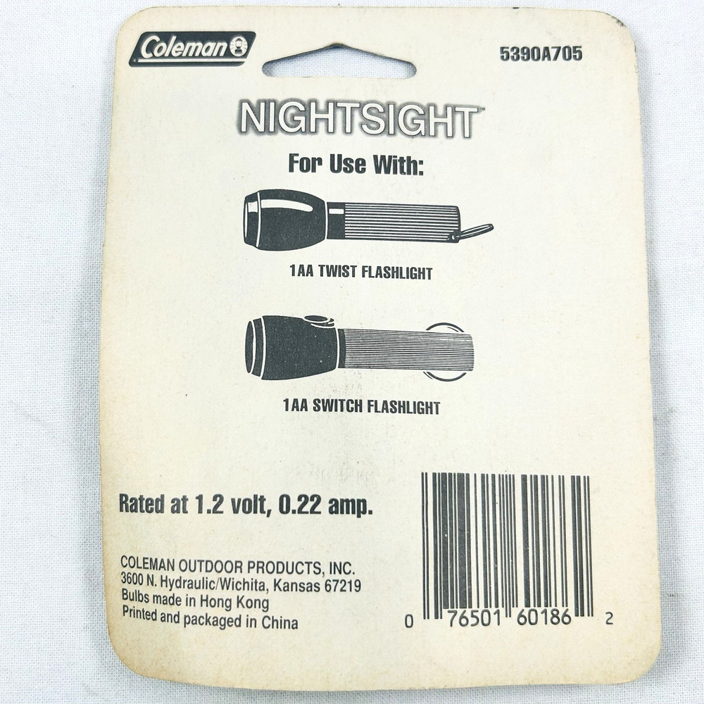 Three (3) New Coleman 5390A705 Flashlight Bulb for 1AA Mini Flashlights 2 Pack