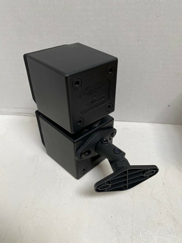 Plastic wall mount bracket for Bose Acoustimass AM-5 Speaker - Black -Pair