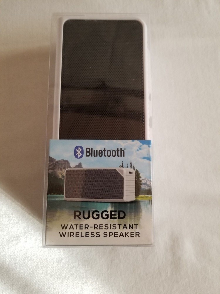 Bluetooth Rugged Water-Resistant  White Wireless Speaker