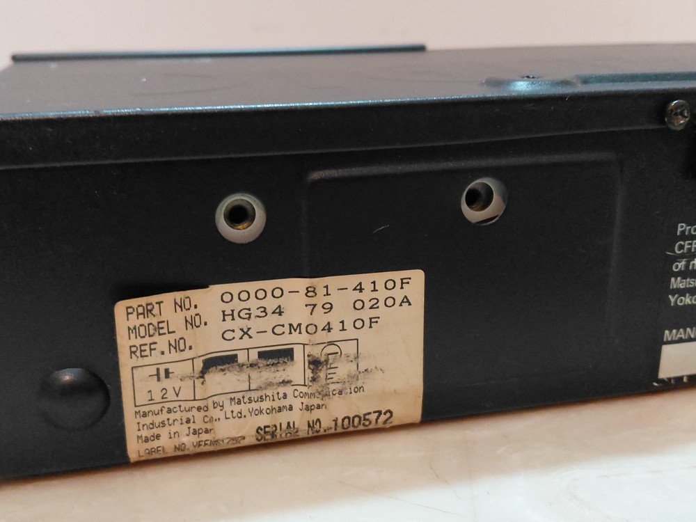 Panasonic Car 6 Disc Changer 1996 Model HG34 79 020A Untested