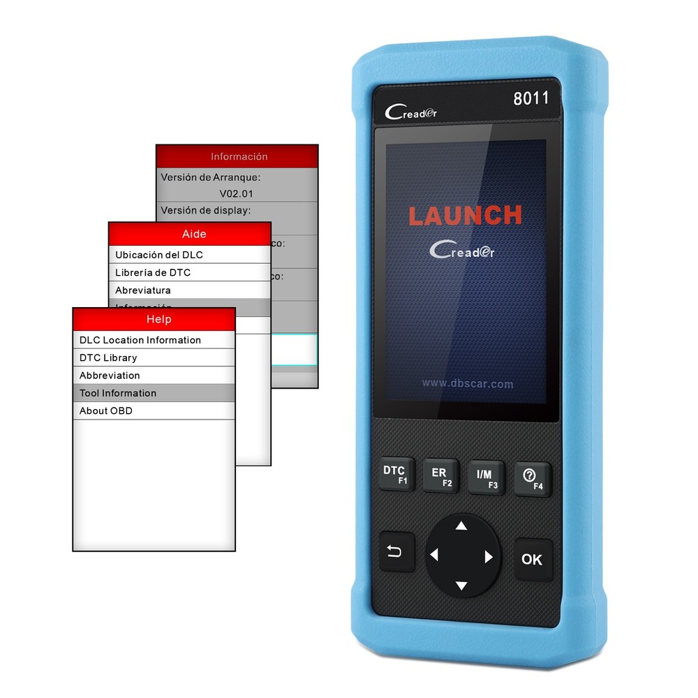 LAUNCH CR8011 Car OBD2 Scanner Auto Code Reader Engine Diagnostic Scan Tool BMS