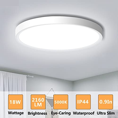 2PACK LED Flush Mount Ceiling Light Fixture, 9inch Modern LED Ceiling 2Pack