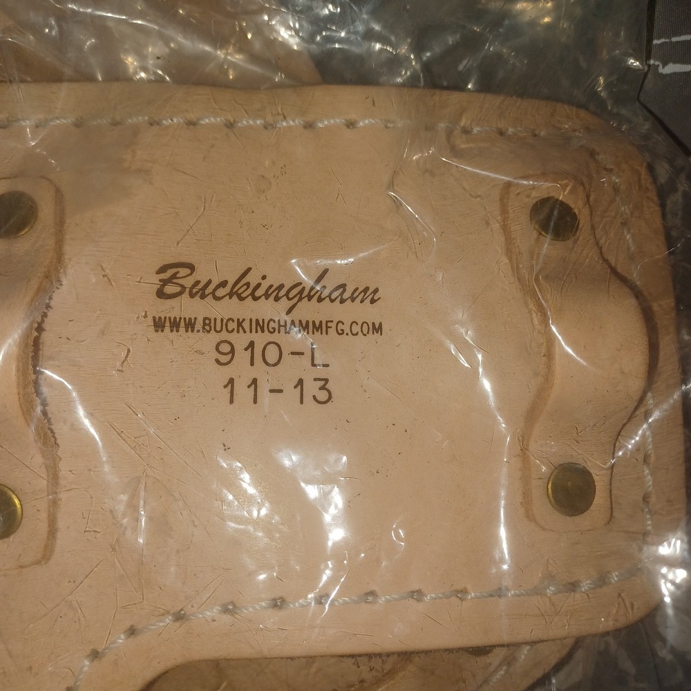 Pair Buckingham L-Shape Leather Pole Climber Pads 910-L New