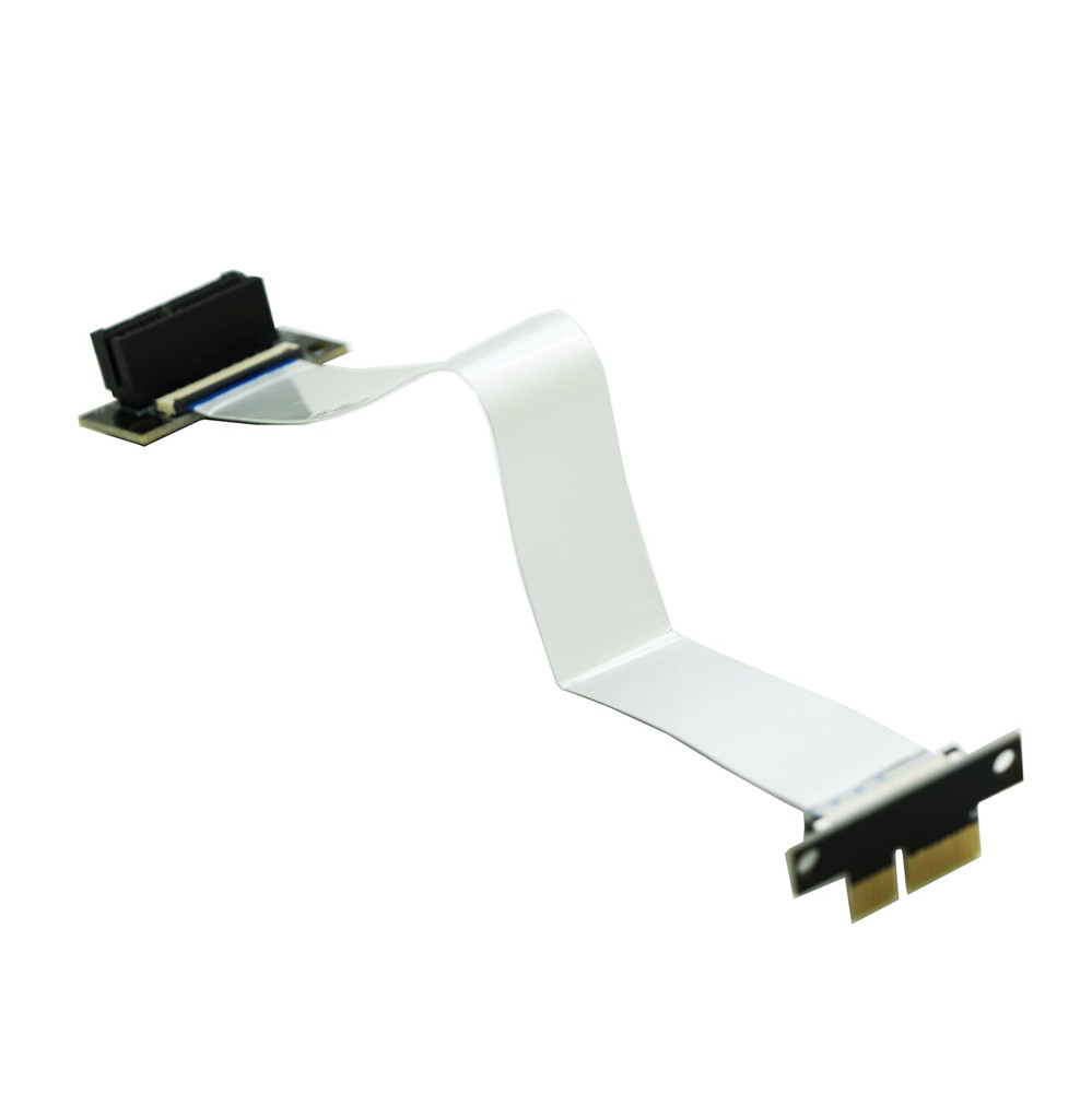 Pci-E Express 1X Riser Extend Angled Card with 20Cms FPC Cable